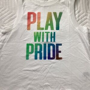 DSG Women's White‎ Play With Pride Graphic Tank Top - Size S